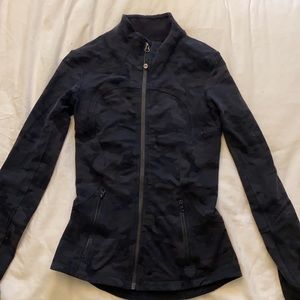 Black invisible camo Lululemon jacket